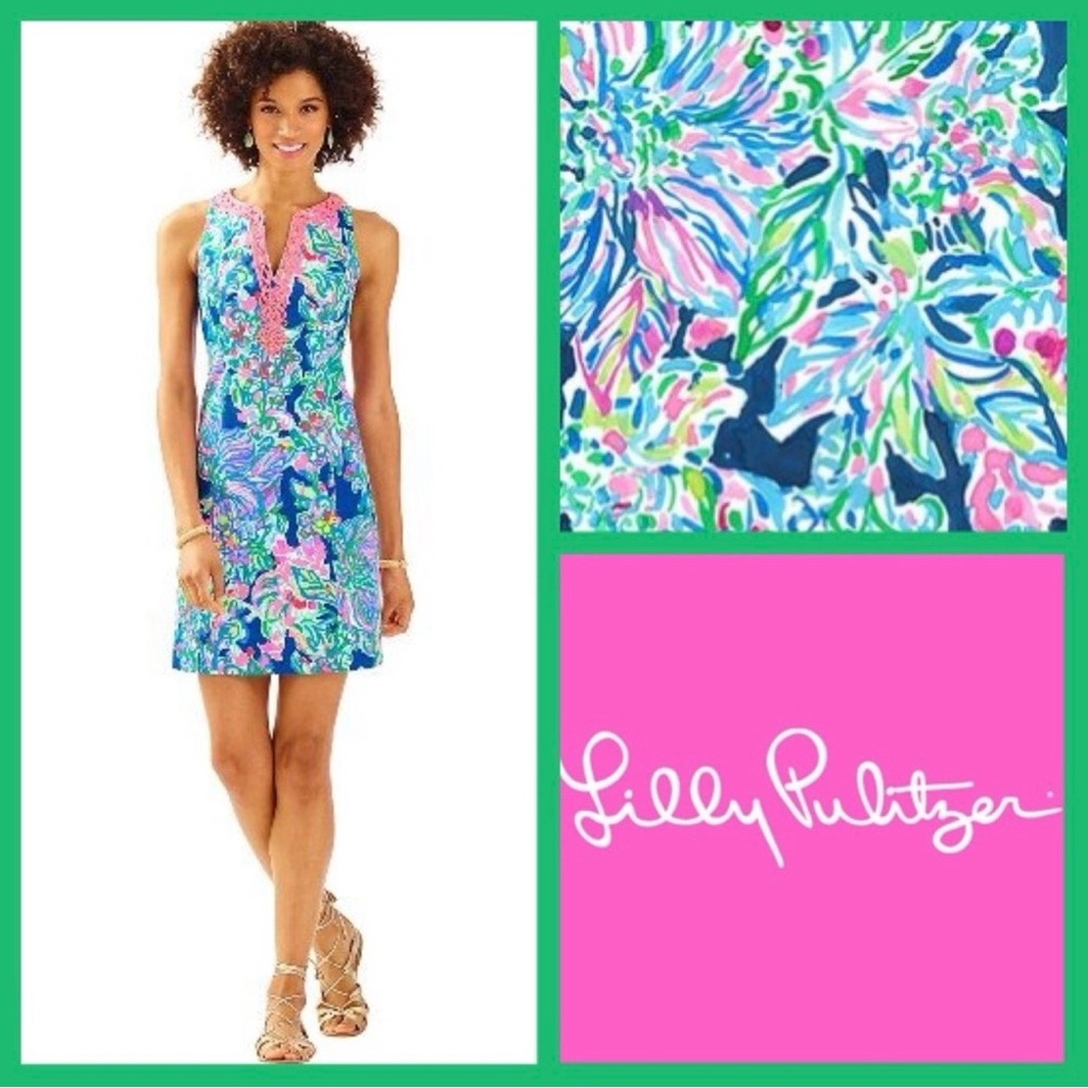 ๐ LILLY PULITZER ๐ Ryder Shift Dress Indigo Exotic
Escapade Dress Size 4 $238 - Picture 3 of 12